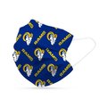 Logo Logo 629362380 NFL Los Angeles Rams Disposable Face Mask - Pack of 6 629362380